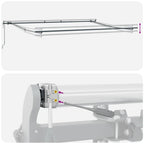 Markise Automatisch Anthrazit und Weiß 400x300 cm