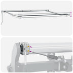 Markise Automatisch Anthrazit und Weiß 500x300 cm