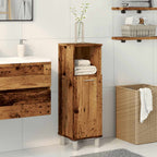 Badschrank Altholz-Optik 30x30x95 cm Holzwerkstoff