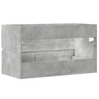 Waschbeckenunterschrank Betongrau 90x38,5x45 cm Holzwerkstoff