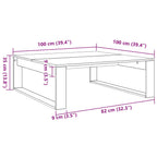 Couchtisch Artisan-Eiche 100x100x35 cm Holzwerkstoff