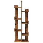 Bücherregal Altholz-Optik 48x25,5x140 cm Holzwerkstoff