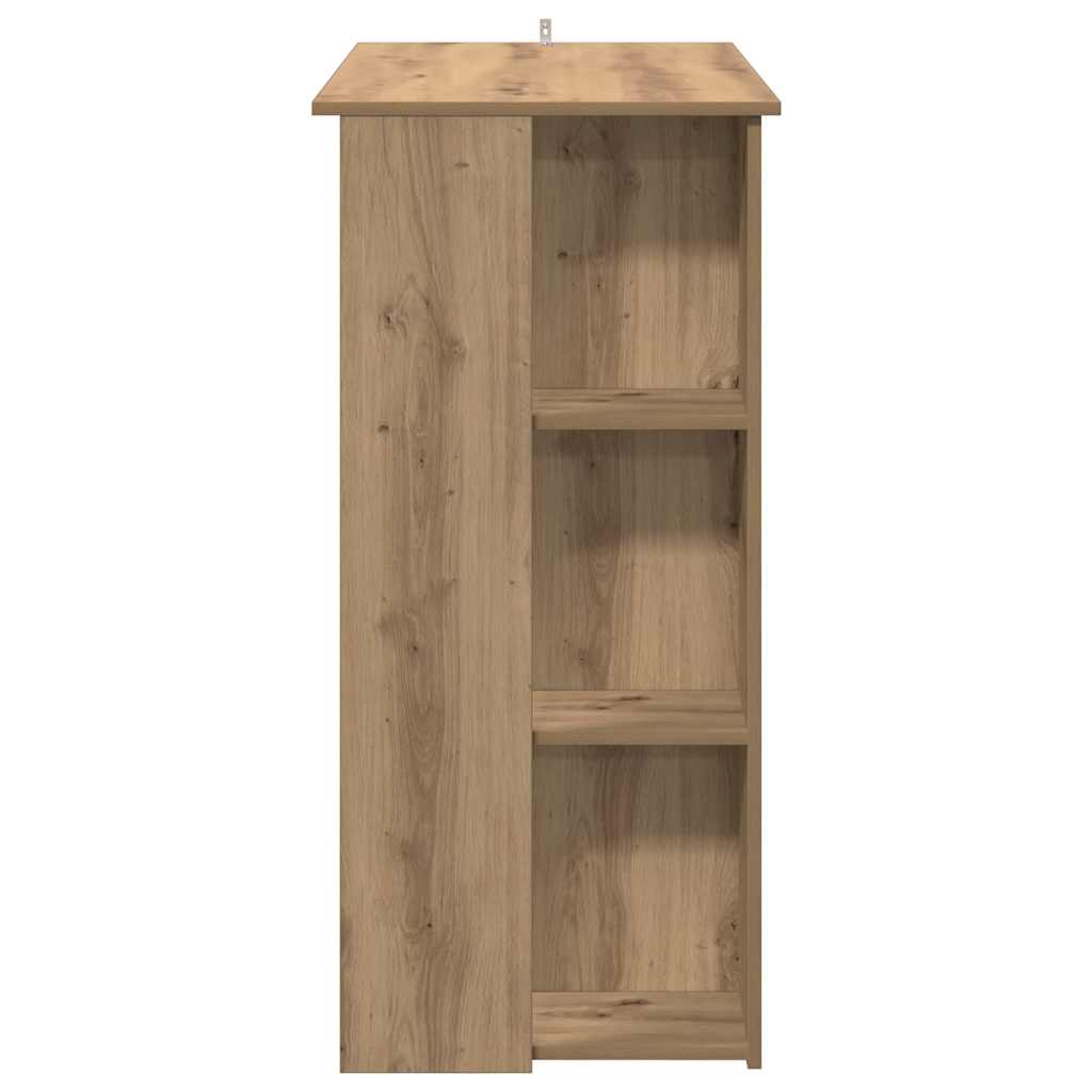 Bartisch mit Regal Artisan-Eiche 102x50x103,5 cm Holzwerkstoff
