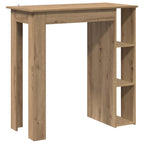 Bartisch mit Regal Artisan-Eiche 102x50x103,5 cm Holzwerkstoff