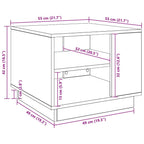 Couchtisch Artisan-Eiche 55x55x42 cm Holzwerkstoff