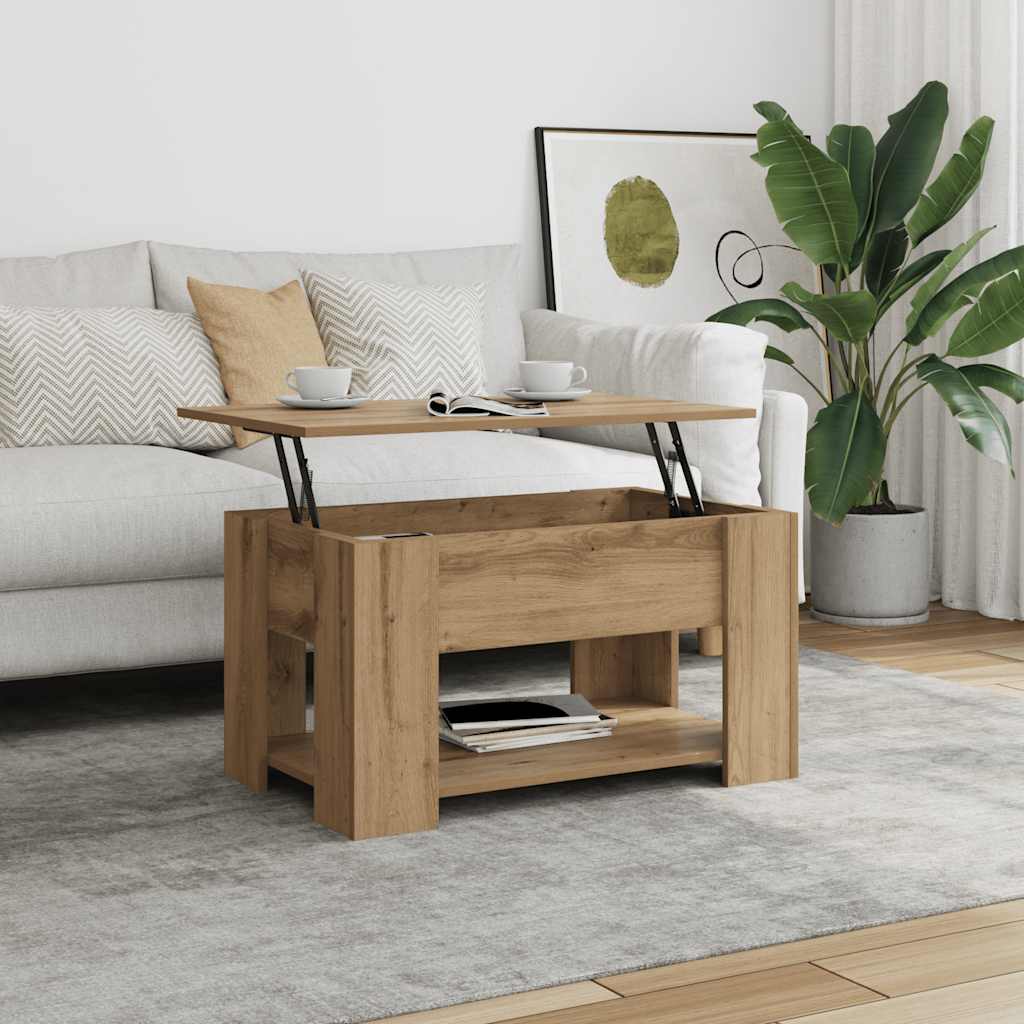 Couchtisch Artisan-Eiche 79x49x41 cm Holzwerkstoff