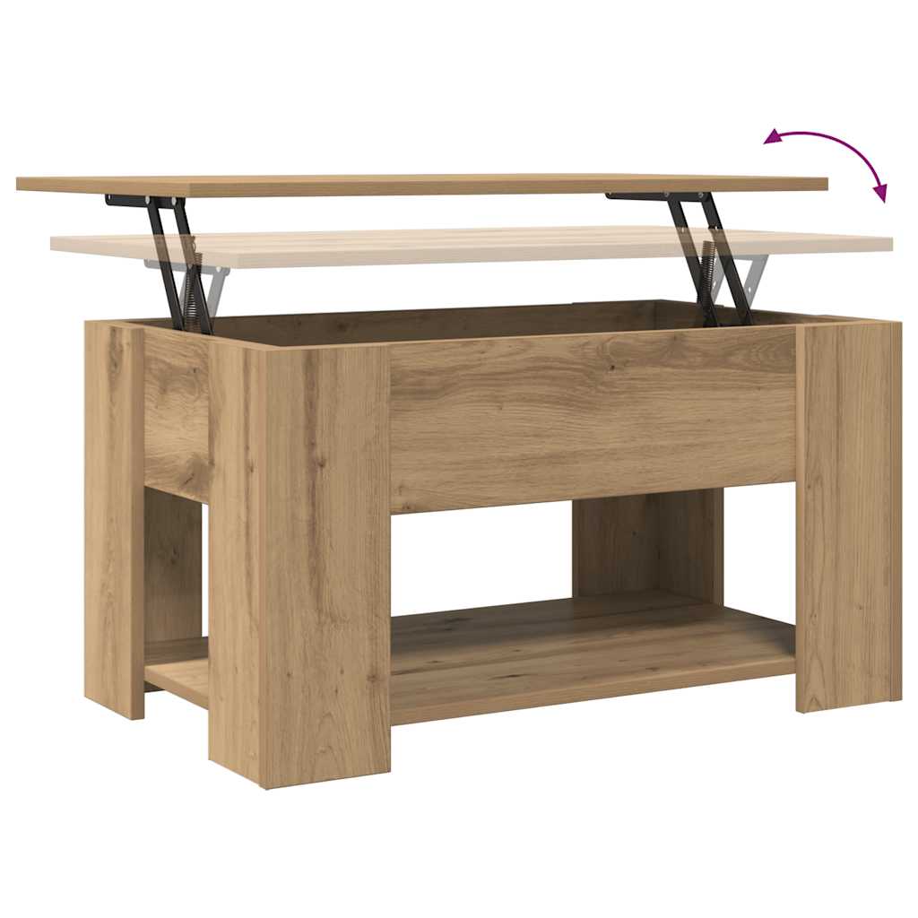 Couchtisch Artisan-Eiche 79x49x41 cm Holzwerkstoff