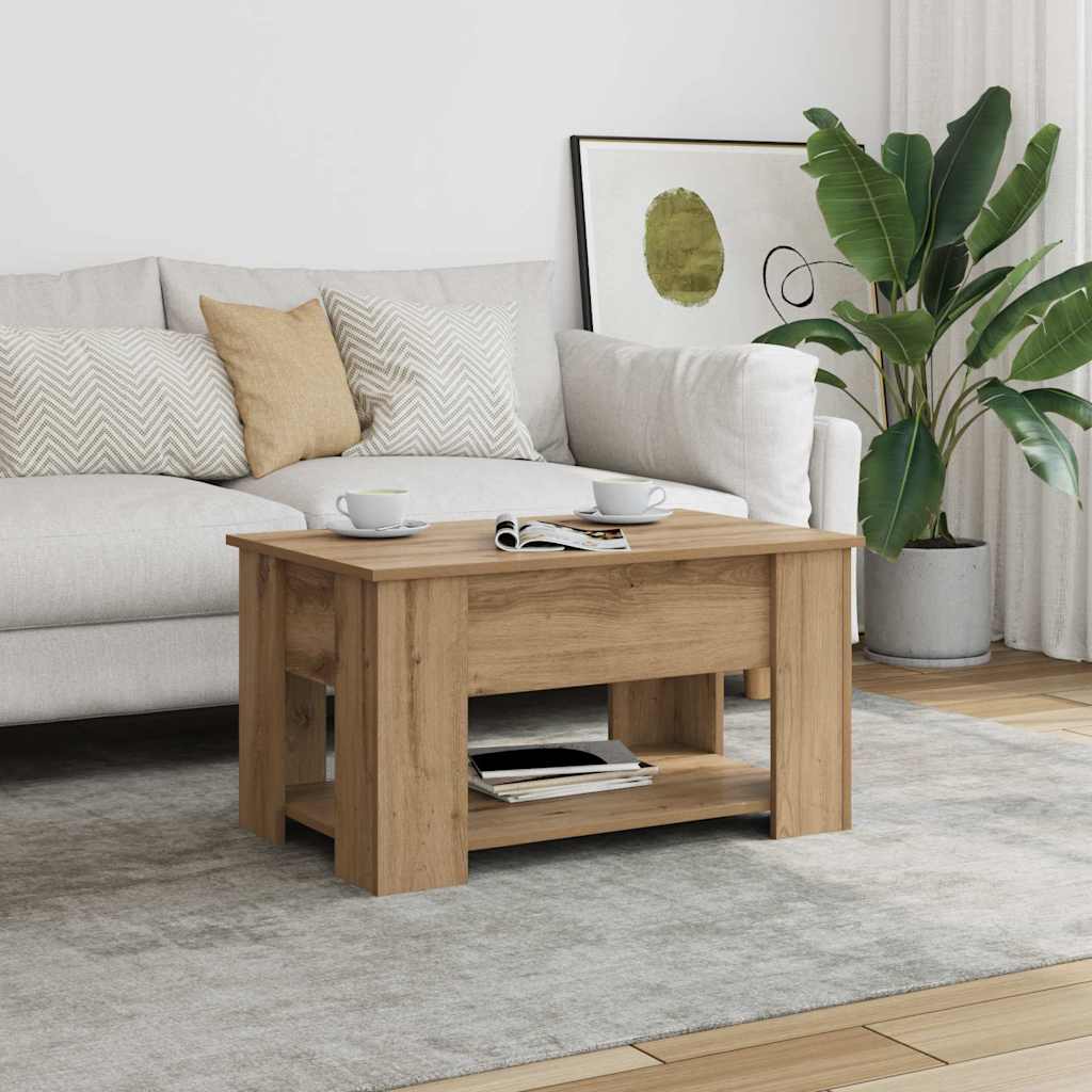 Couchtisch Artisan-Eiche 79x49x41 cm Holzwerkstoff