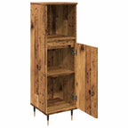 Badschrank Altholz-Optik 30x30x100 cm Holzwerkstoff