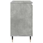 Badschrank Betongrau 58 x 33 x 60 cm Holzwerkstoff
