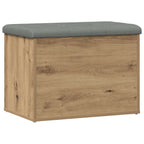 Sitzbank mit Stauraum Artisan-Eiche 62x42x45 cm Holzwerkstoff