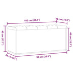 Aufbewahrungsbank Artisan-Eiche 102 x 42 x 45 cm Holzwerkstoff