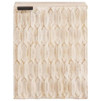 Badezimmer Hängeschrank Weiß 38 x 33 x 48 cm Massivholz Mango