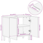 Waschbeckenschrank Braun 62 x 33 x 58 cm Massivholz Mango