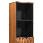 Badezimmerschrank Braun 38 x 33 x 160 cm Massivholz Mango