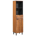 Badezimmerschrank Braun 38 x 33 x 160 cm Massivholz Mango