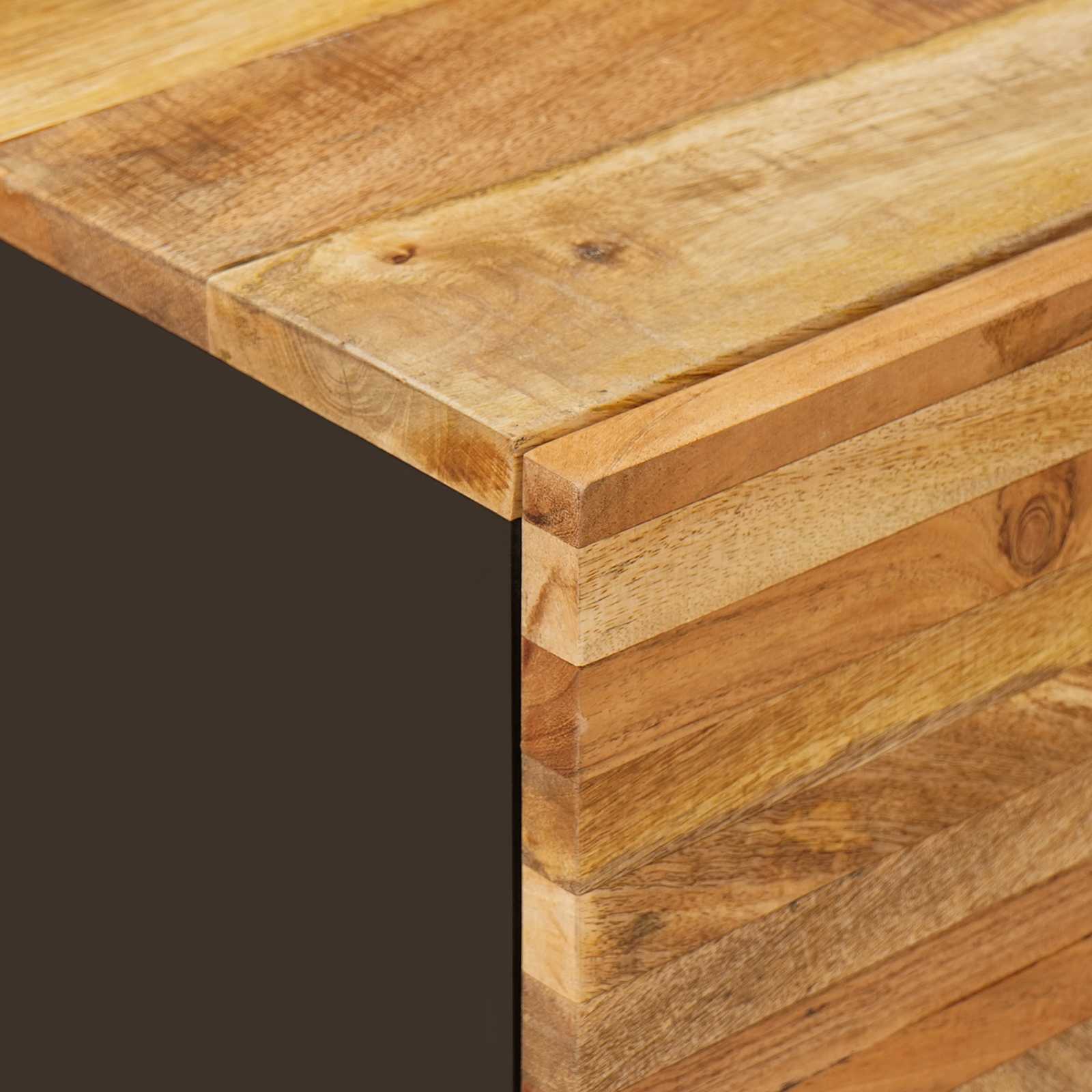 Waschbeckenschrank Natur 62 x 33 x 58 cm Massivholz Mango