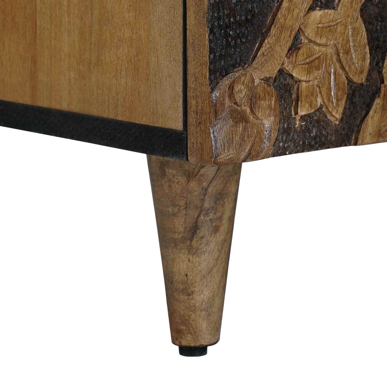 Waschbeckenschrank Braun 62 x 33 x 58 cm Massivholz Mango