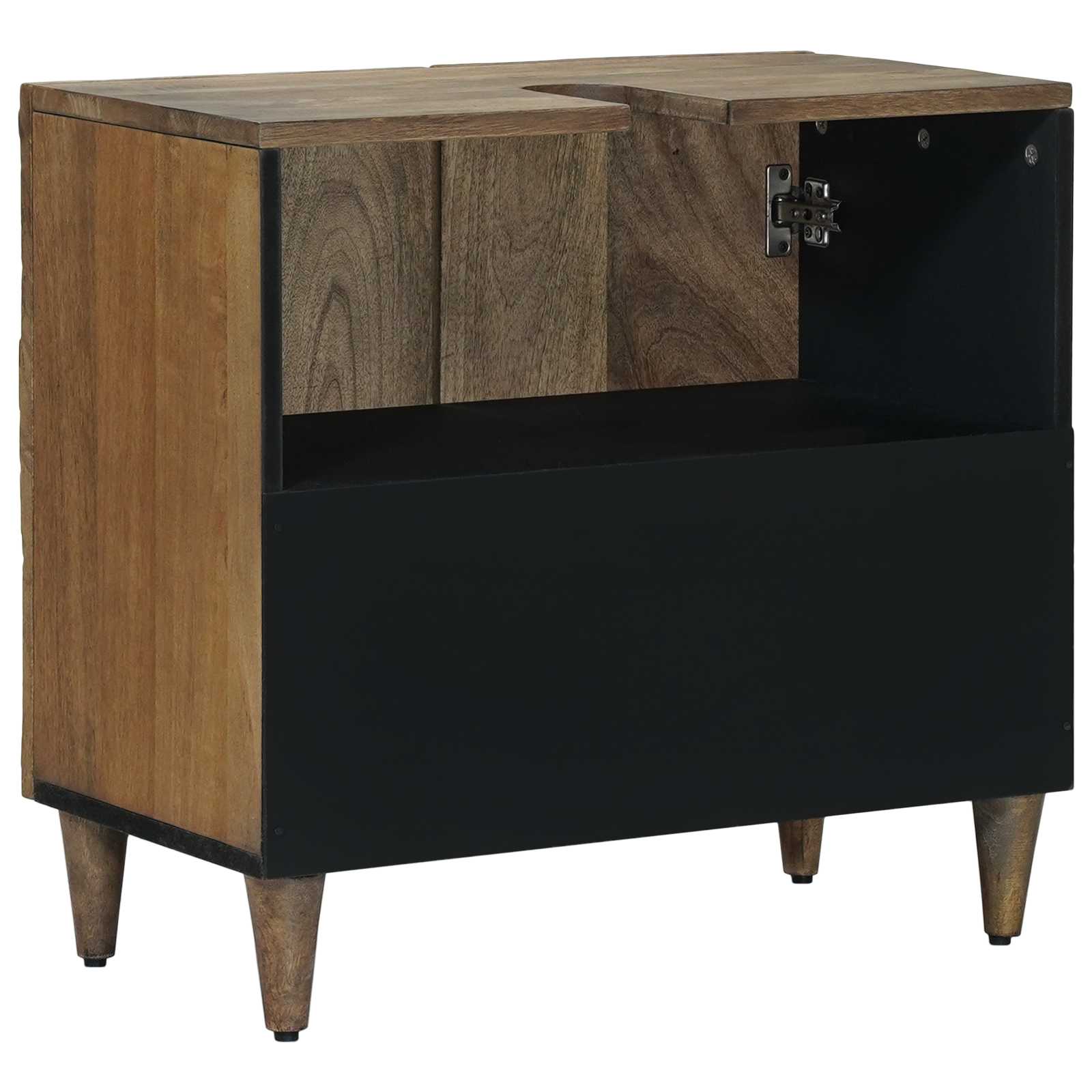 Waschbeckenschrank Braun 62 x 33 x 58 cm Massivholz Mango