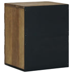Badezimmer Hängeschrank mit Speicher Braun 38 x 33,5 x 48 cm