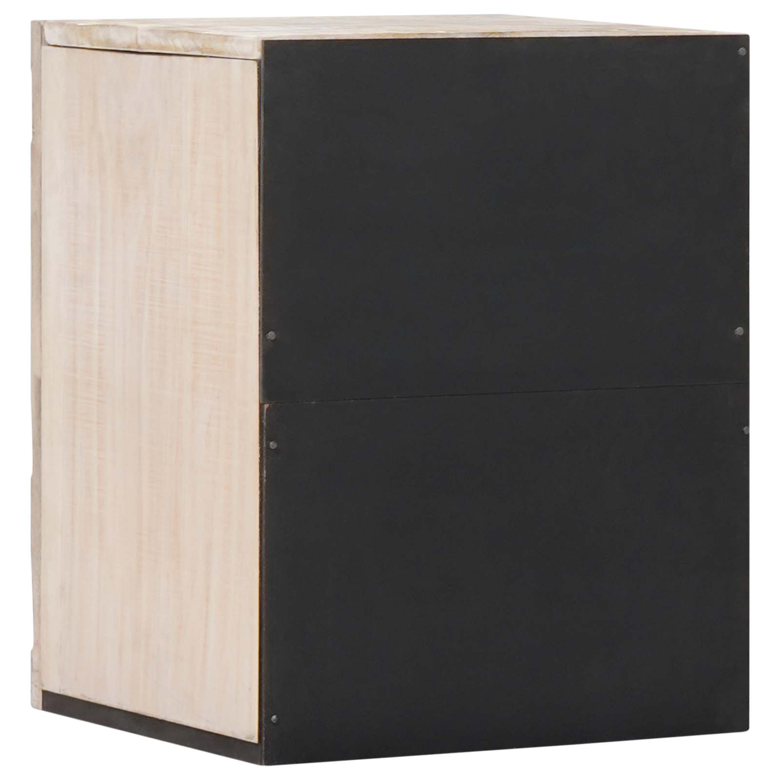 Badezimmer Hängeschrank Weiß 38 x 33,5 x 48 cm Massivholz Mango