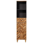 Badezimmerschrank Braun 38 x 33,5 x 160 cm Massivholz Mango
