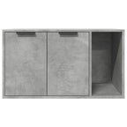 Katzenklo Betongrau 80x50x45 cm Holzwerkstoff