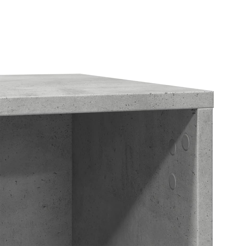 Katzenklo Betongrau 80x50x45 cm Holzwerkstoff