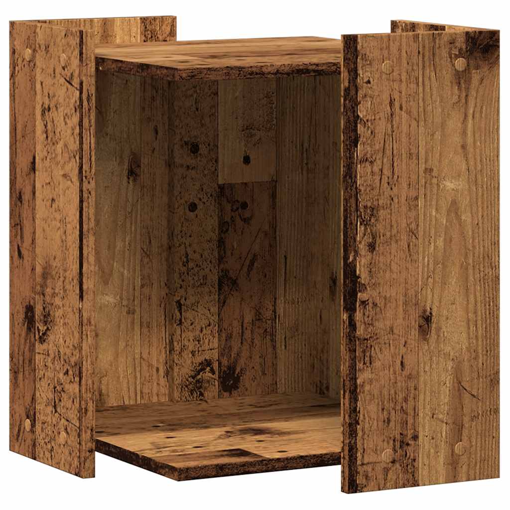 Katzenklo Altholz-Optik 42x42x51 cm Holzwerkstoff
