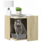 Katzenklo Sonoma Eiche 53x53x51 cm Holzwerkstoff