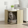 Katzenklo Sonoma Eiche 53x53x51 cm Holzwerkstoff