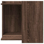 Katzenklo Eichen-Optik 53x53x51 cm Holzwerkstoff