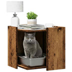Katzenklo Altholz-Optik 53x53x51 cm Holzwerkstoff