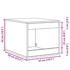 Katzenklo Sonoma Eiche 47x59x42 cm Holzwerkstoff