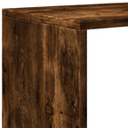 Raumteiler-Bücherregal 3 Etagen Räuchereiche 99x29x99 cm
