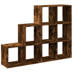 Raumteiler-Bücherregal 3 Stufen Räuchereiche 137,5x29x103,5 cm
