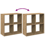 Raumteiler-Bücherregal Artisan-Eiche 69,5x29x69,5 cm