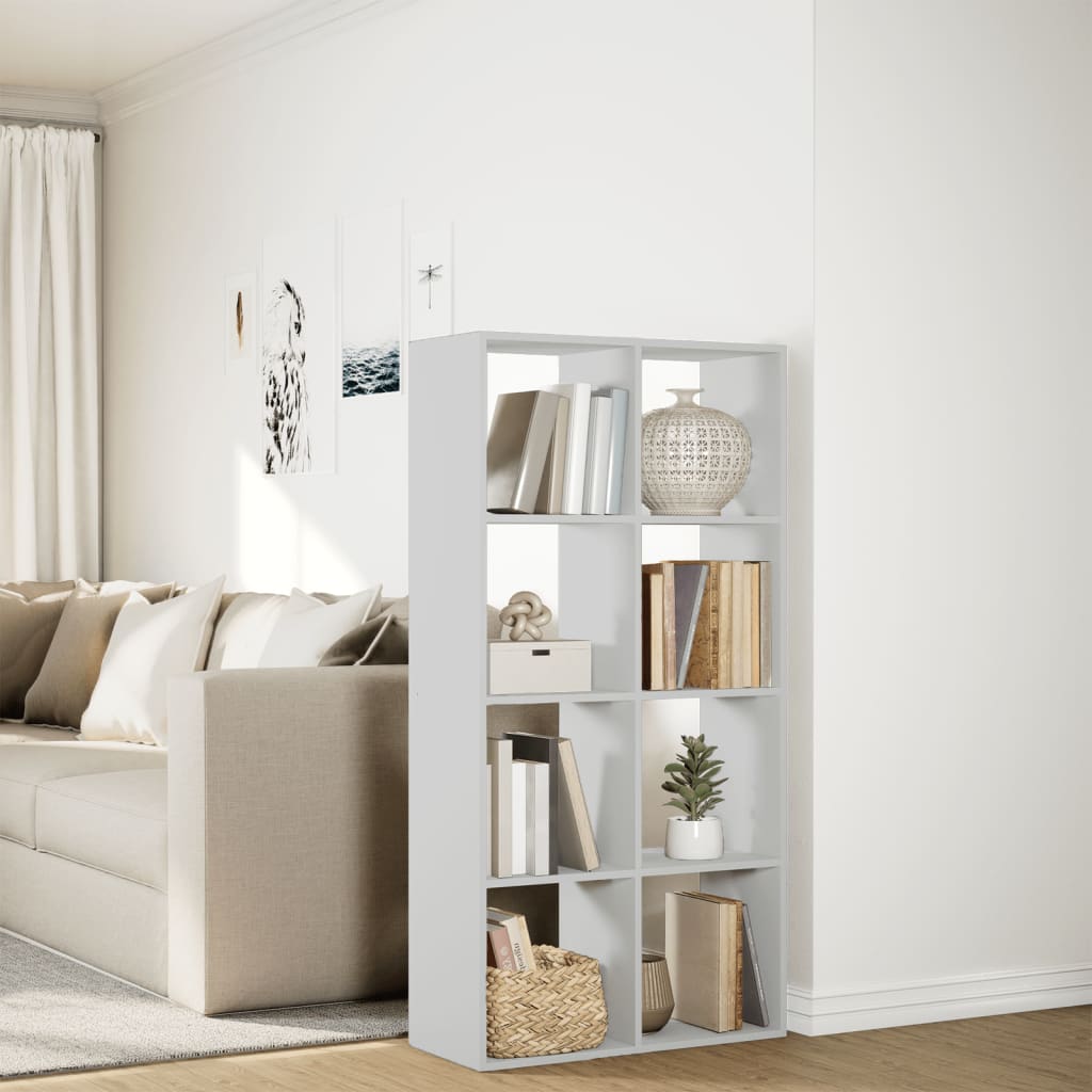 Raumteiler Bücherregal Weiß 69,5 x 29 x 137,5 cm Holzwerkstoff