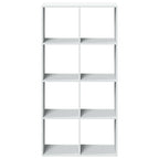 Raumteiler Bücherregal Weiß 69,5 x 29 x 137,5 cm Holzwerkstoff