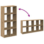 Raumteiler-Bücherregal Artisan-Eiche 69,5x29x137,5 cm