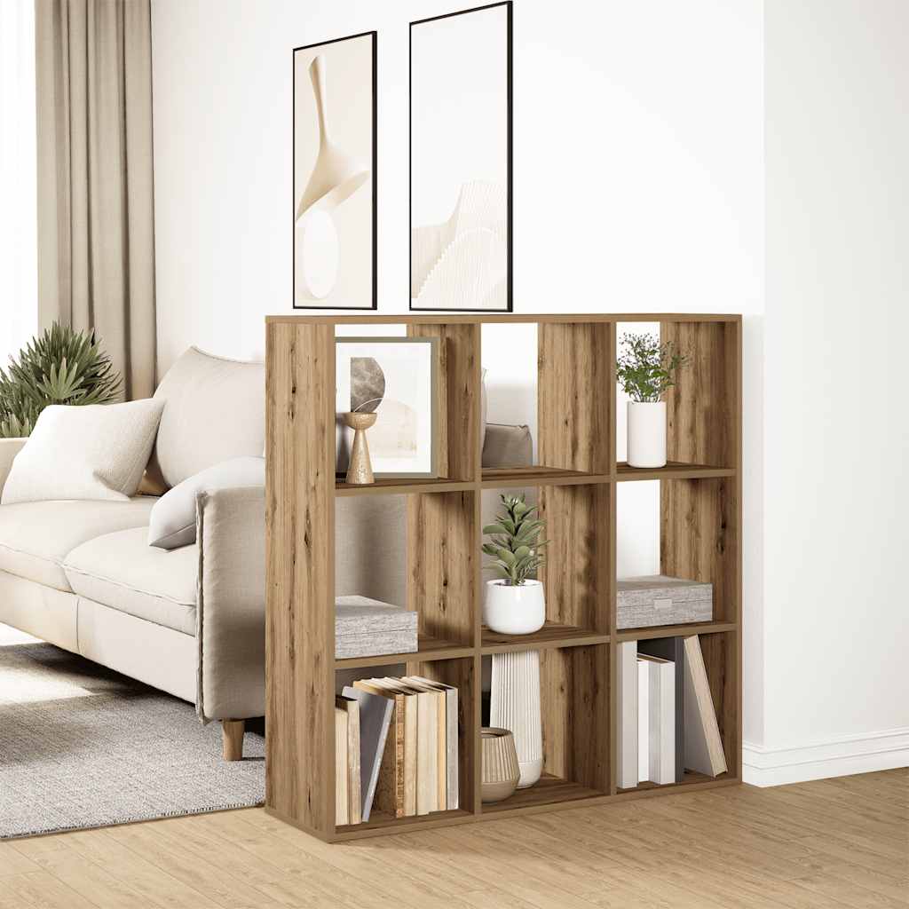 Raumteiler-Bücherregal Artisan-Eiche 102x29x103,5 cm