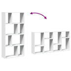Bücherregal Weiß 60 x 20 x 120,5 cm Holzwerkstoff