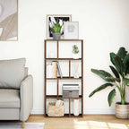Bücherregal Braun Eichen-Optik 60x20x120,5 cm Holzwerkstoff