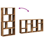 Bücherregal Altholz-Optik 60x20x120,5 cm Holzwerkstoff