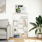 Bücherregal Weiß 72x20x120,5 cm Holzwerkstoff