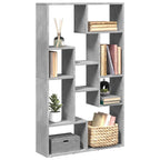 Bücherregal Betongrau 72x20x120,5 cm Holzwerkstoff