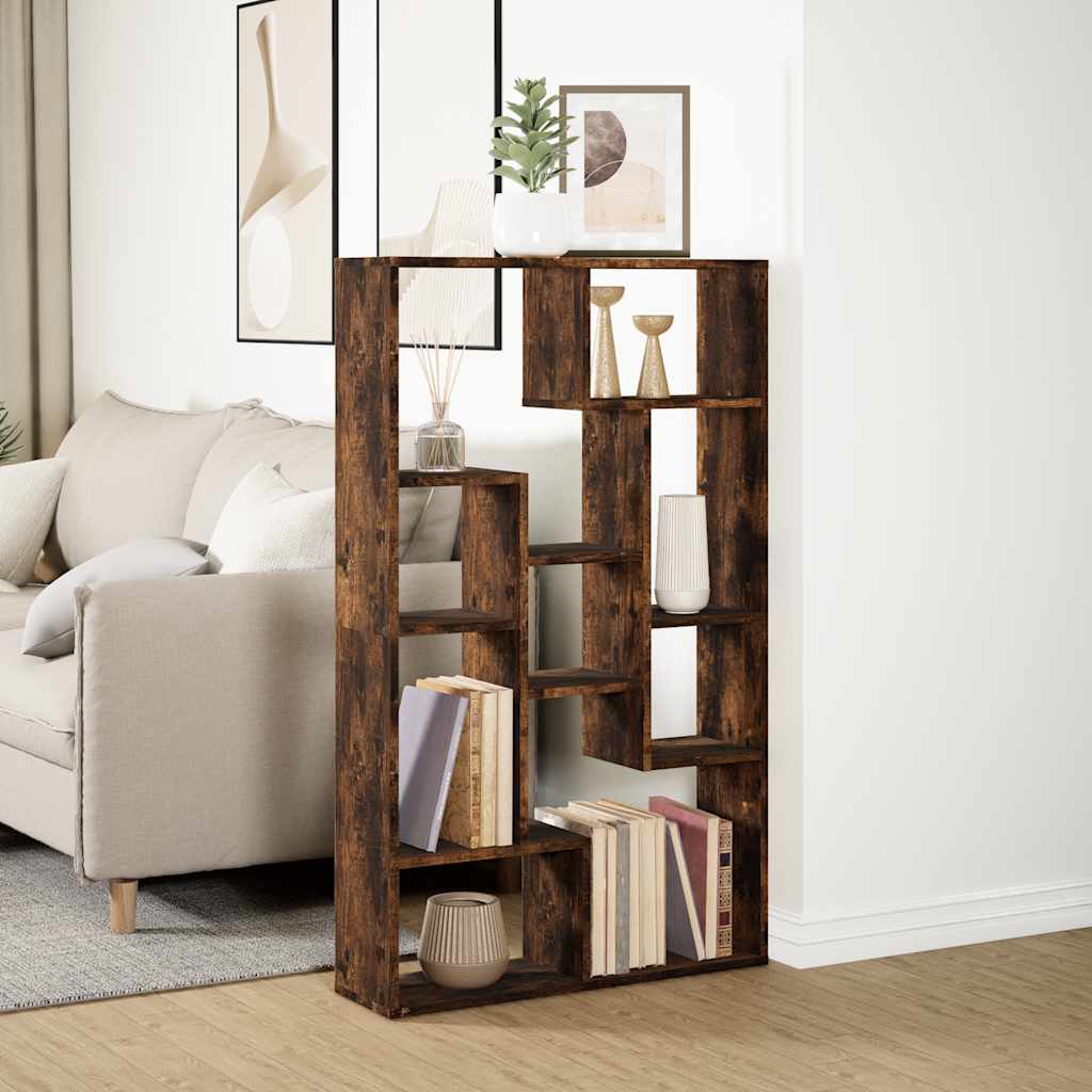 Bücherregal Räuchereiche 72x20x120,5 cm Holzwerkstoff