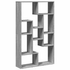 Bücherregal Grau Sonoma 72x20x120,5 cm Holzwerkstoff