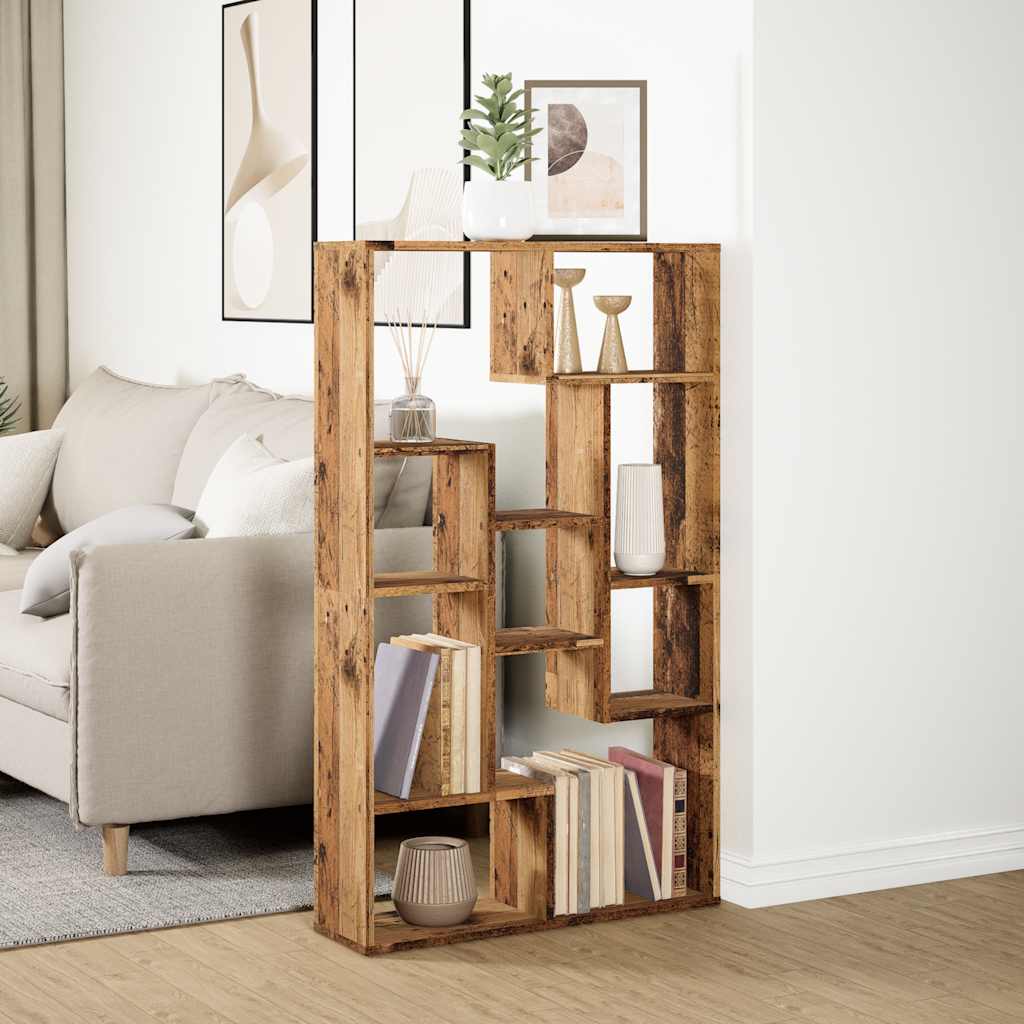 Bücherregal Altholz-Optik 72x20x120,5 cm Holzwerkstoff
