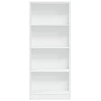 Bücherregal Weiß 60x24x143 cm Holzwerkstoff
